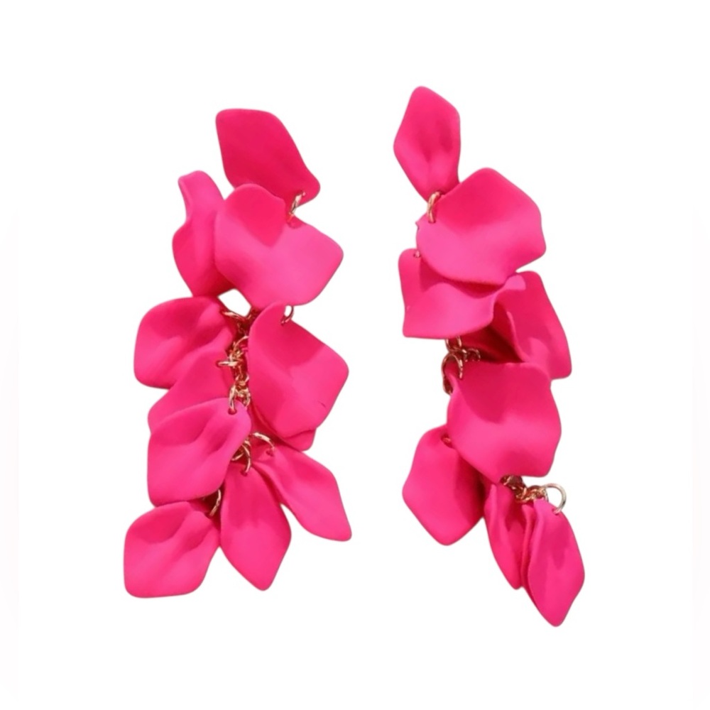 🆕 pink floral earrings
